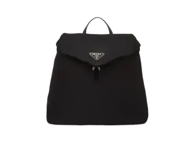 PRADA Re-Nylon x Leather Backpack "Black"