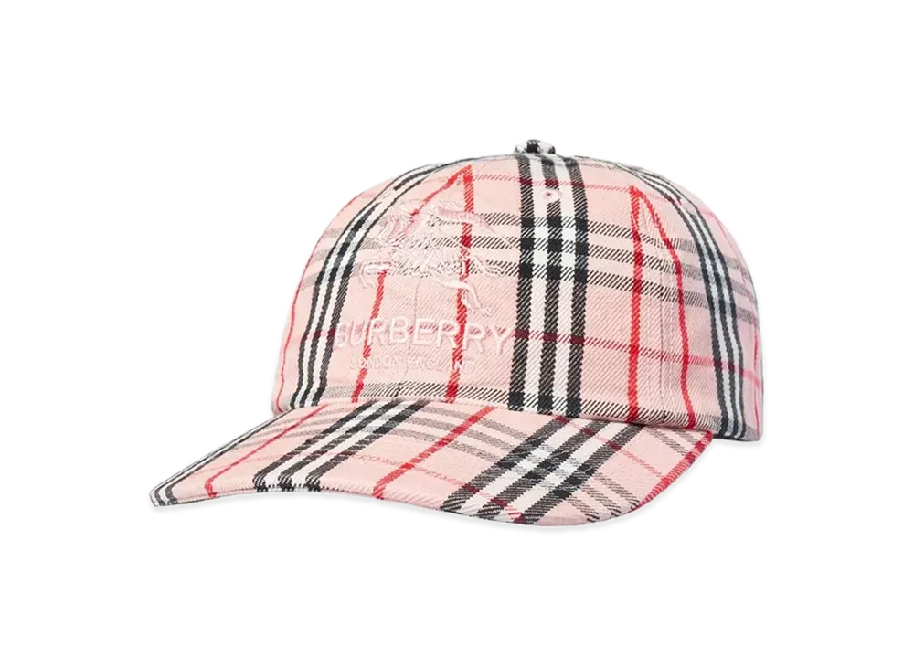 Supreme / Burberry Denim 6 Panel "Pink"