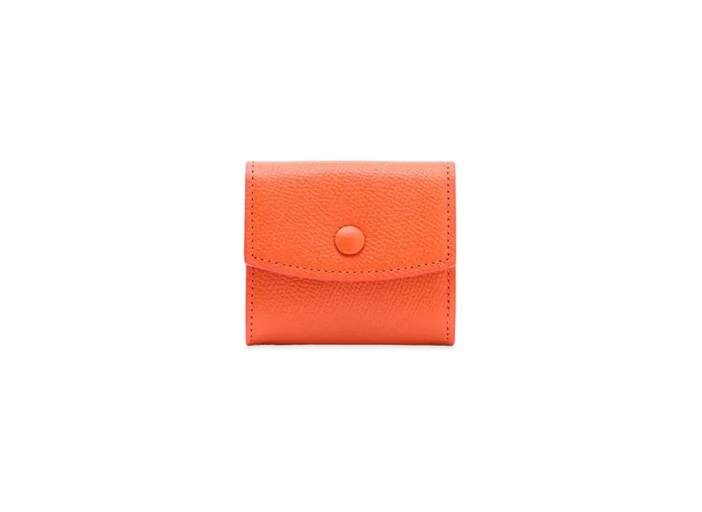 Maison Margiela Grainy Leather Coin Purse "Orange"