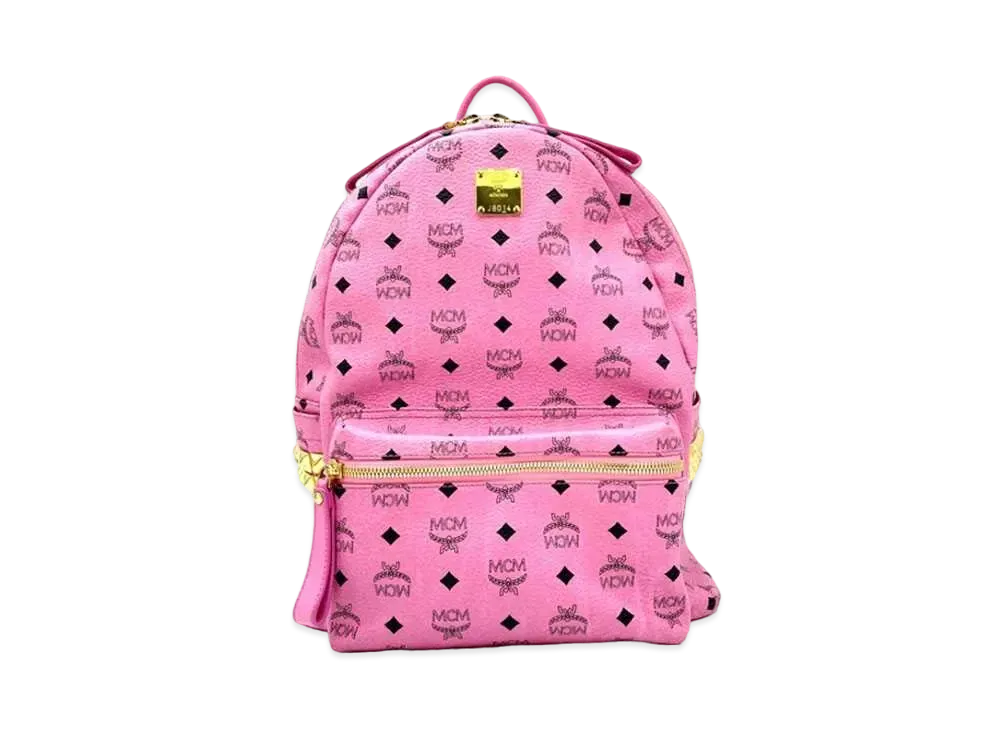 MCM Stark Visetos Backpack "Pink"
