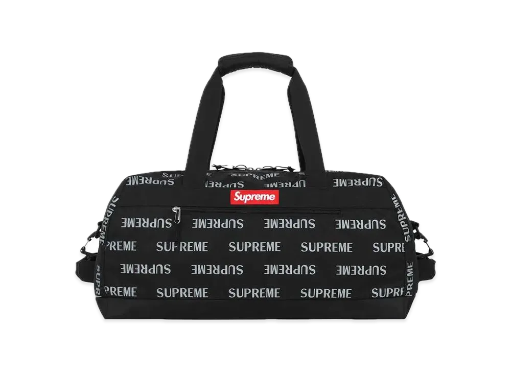 Supreme 3M Reflective Repeat Duffle Bag "Black"