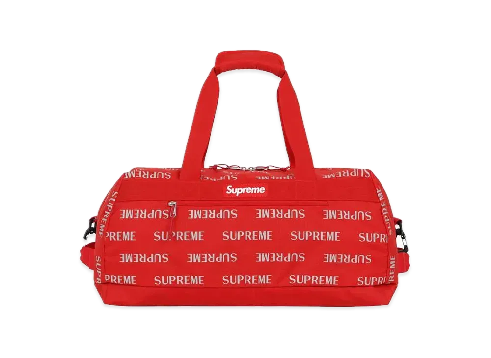 Supreme 3M Reflective Repeat Duffle Bag "Red"