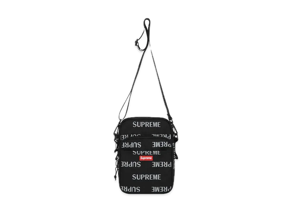 シュプリーム 3M リフレクティブ リピート ショルダー バッグ "ブラック"