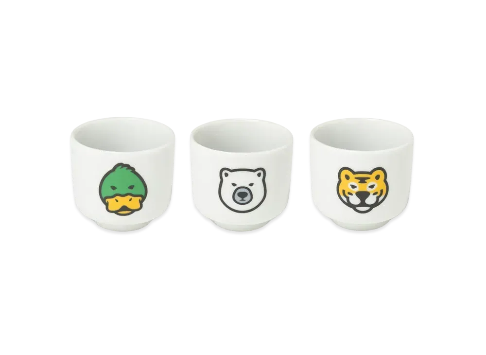 HUMAN MADE SAKE CUP SET (3P) "White"