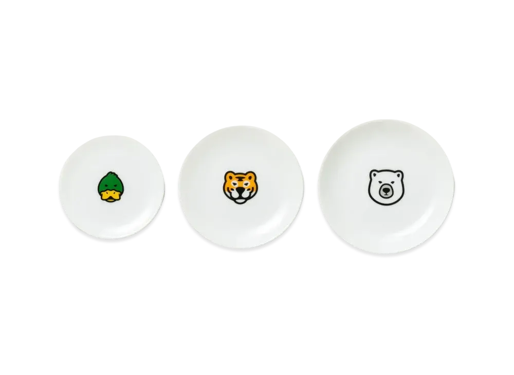 HUMAN MADE ANIMAL MAMEZARA SET (3P) "White"