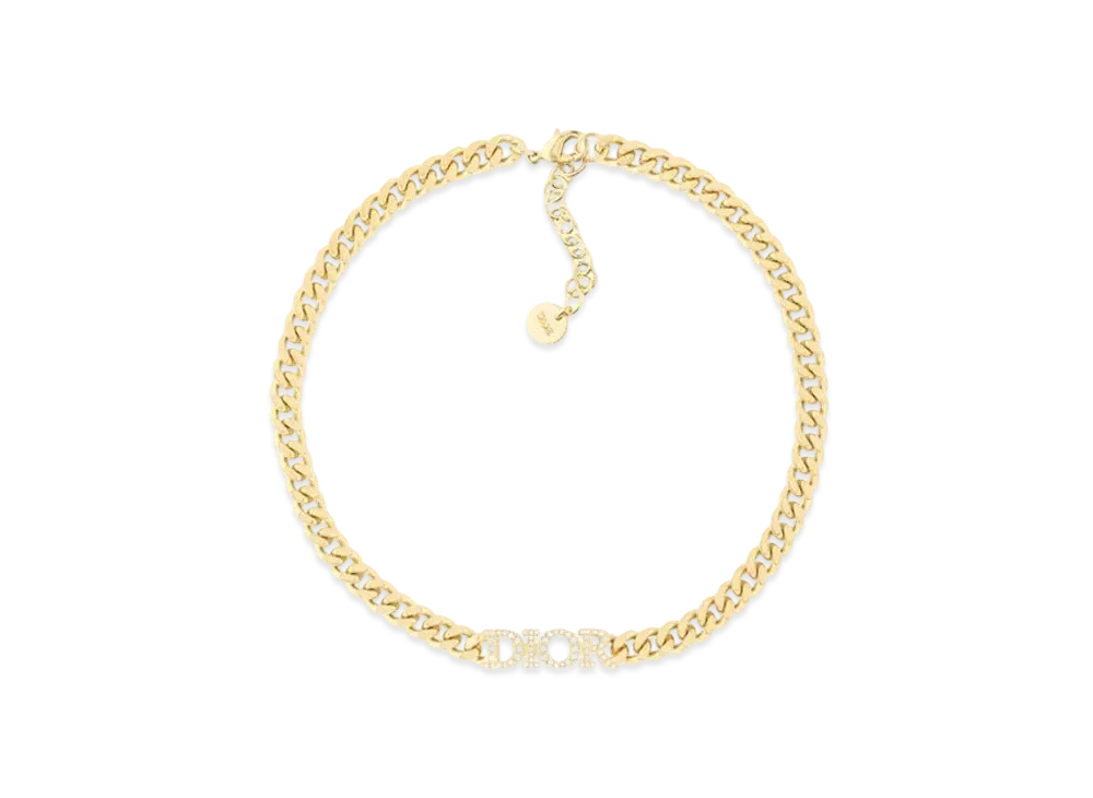 ディオール ディオレボリューション チョーカー メタル & クリスタル "ゴールド" N1583DVOCY_D301