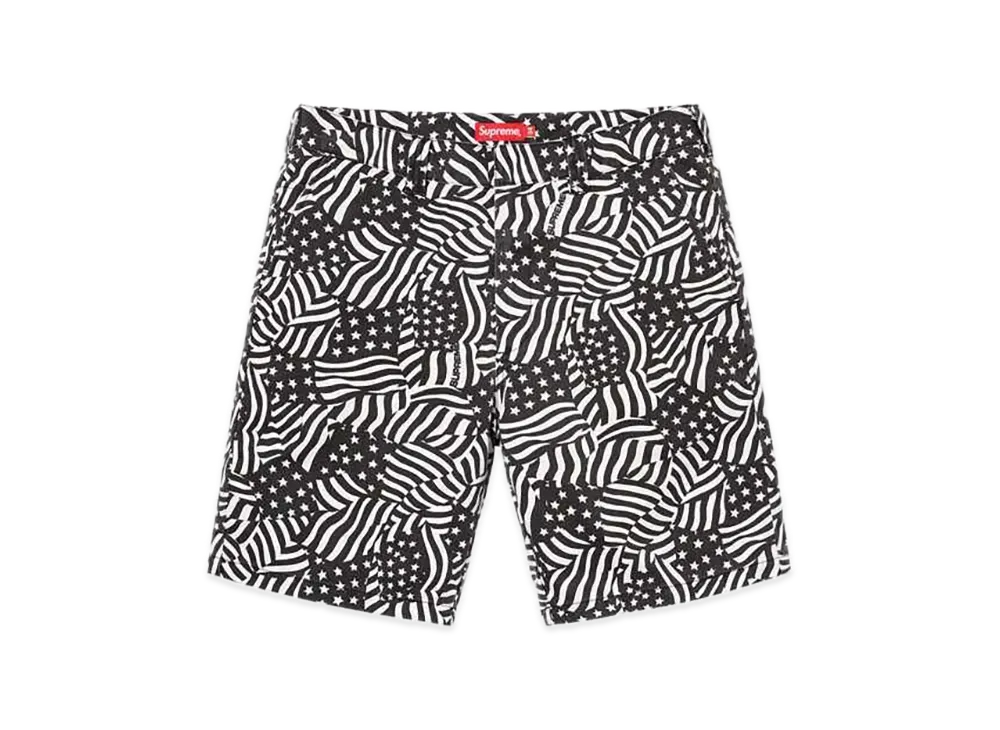 Supreme Work Short "Black Flags"