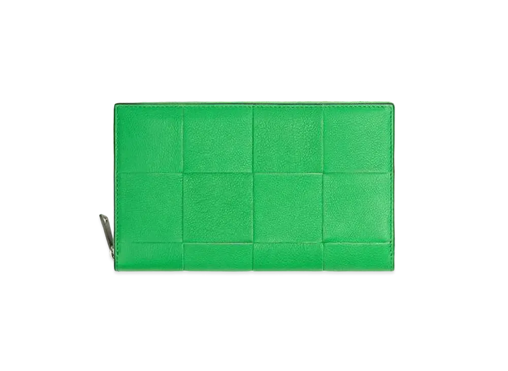 Bottega Veneta Zip Around Wallet "Parakeet"