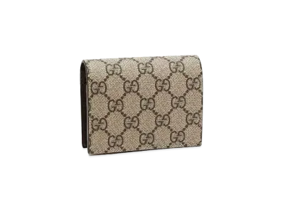 GUCCI GG Supreme Card Case "Beige"