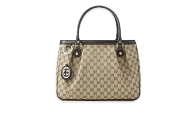GUCCI GG Canvas Sukey Tote Bag "Beige"