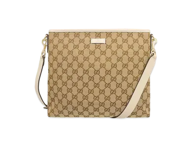GUCCI GG Canvas Shoulder Bag "White"