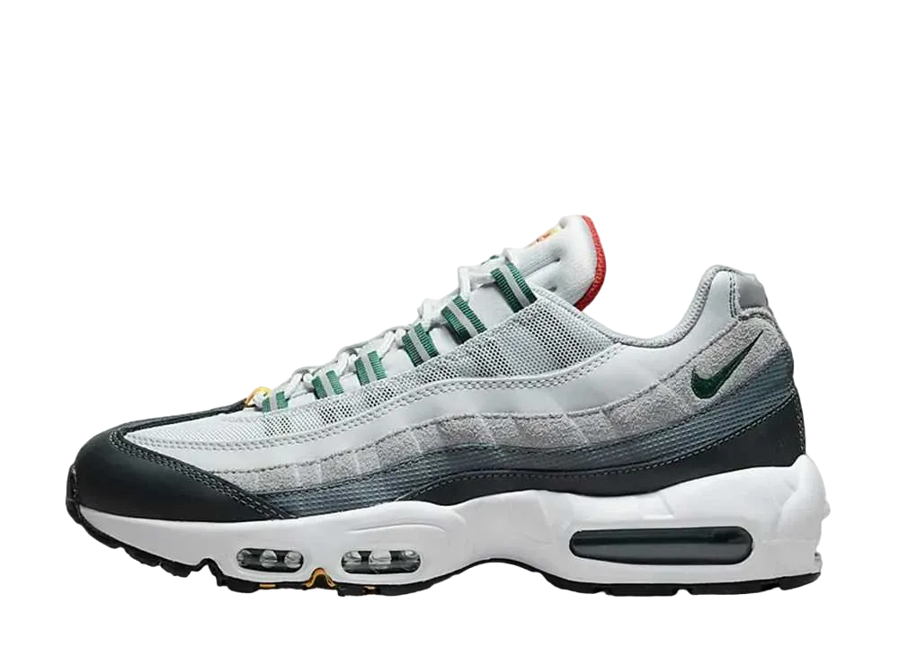 Nike Air Max 95 "Pure Platinum/University Gold/Cinnabar/Gorge green"