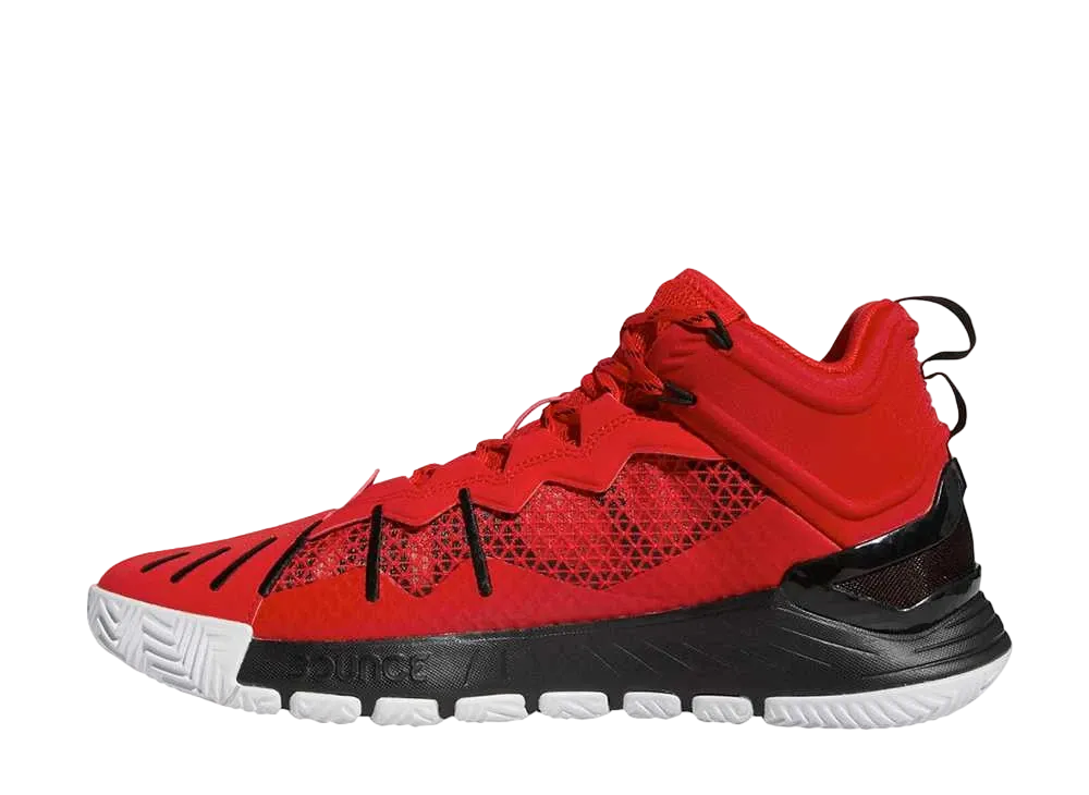 アディダス D ローズ サン オブ チ シューズ "ビビッド レッド コア ブラック フットウェア ホワイト"