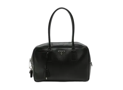 PRADA Saffiano Leather Hand Bag "Black"