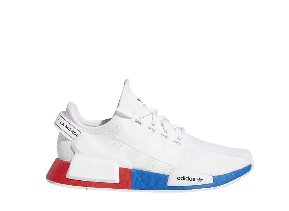 adidas GS NMD R1 V2 "White Red Blue"