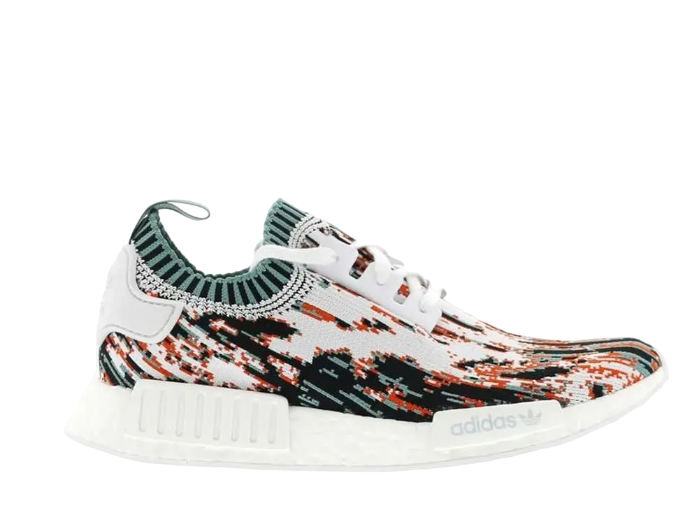 スニーカースタッフ × アディダス エヌ エム ディー R1 "データモッシュ カレッジエイト オレンジ"