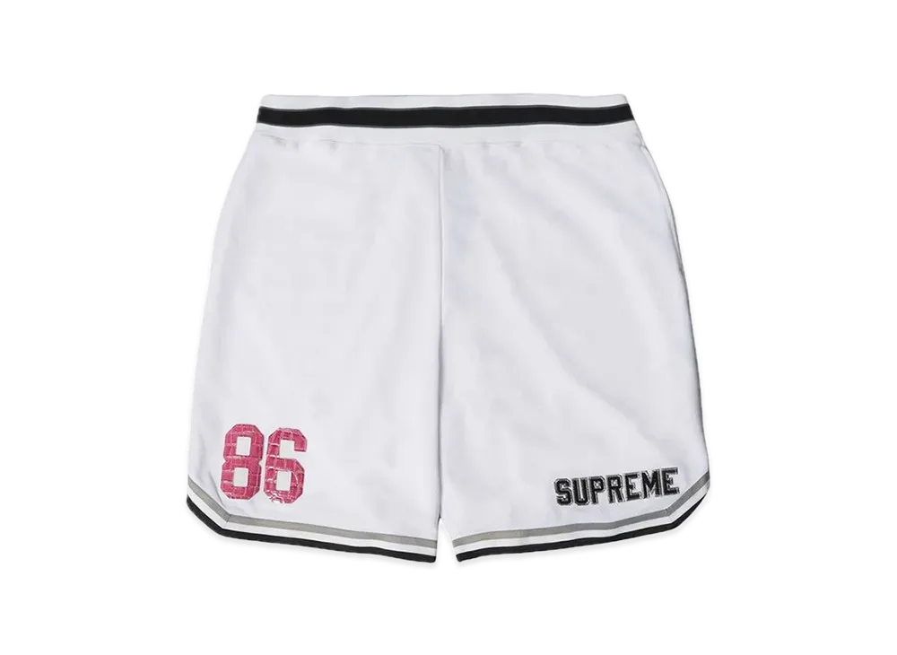Supreme Faux Croc Basketball Short "White"