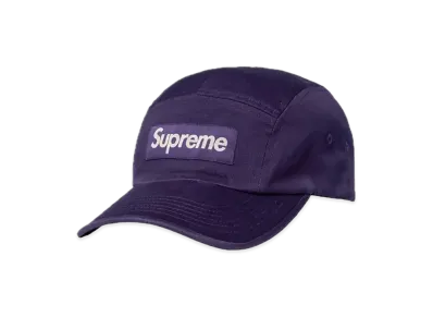 Supreme Washed Chino Twill Camp Cap "Purple"(21FW)