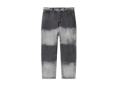 BlackEyePatch Border-Bleached Emblem Baggy Jeans "Black"