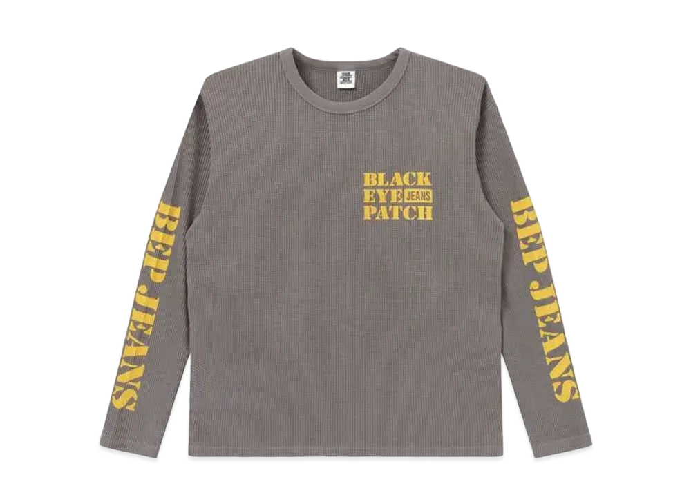BlackEyePatch BEP Jeans Stomped Thermal L/S Tee "Charcoal"