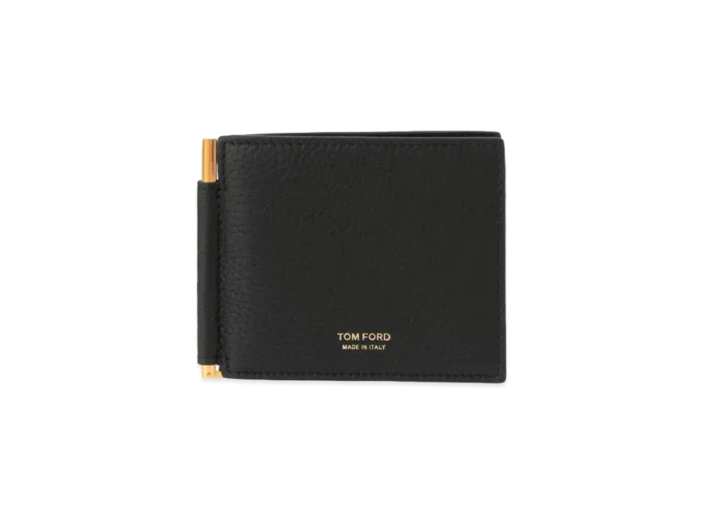 TOM FORD Folded Wallet With Money Clip "Black"
