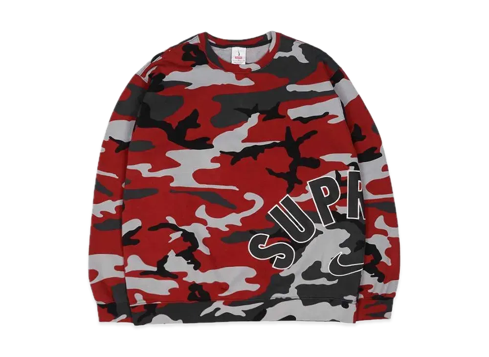 Supreme / Nike Arc Crewneck "Red Camo"