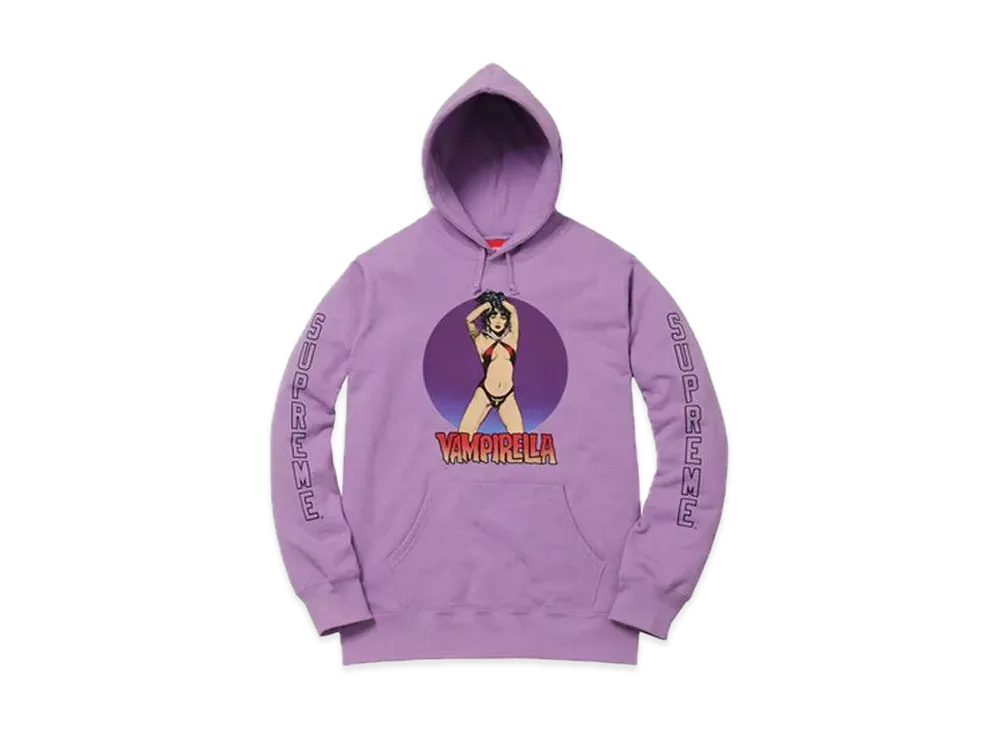 シュプリーム ヴァンピレラ フーデッド スウェットシャツ "ダスティ ラベンダー"