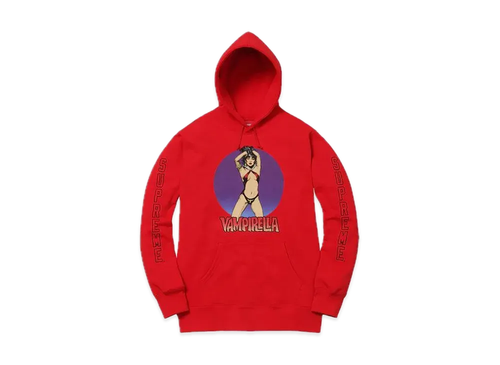 Supreme Vampirella Hooded Sweatshirt "Red"