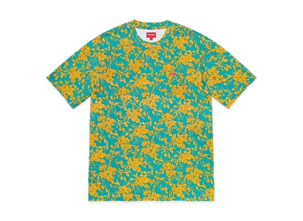 Supreme Small Box Tee 1 "Teal Floral"(20SS)