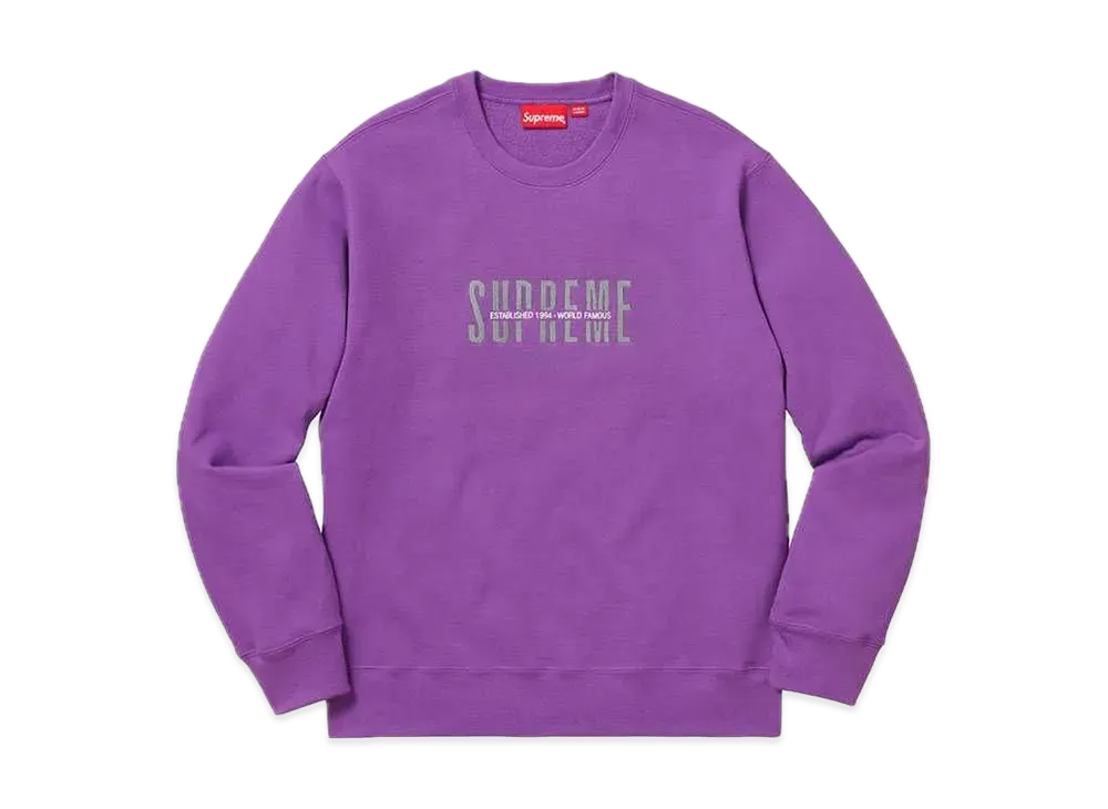 Supreme World Famous Crewneck "Violet"