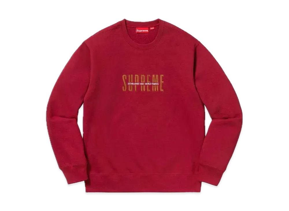 Supreme World Famous Crewneck "Cardinal"