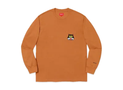 Supreme Cat L/S Pocket Tee "Rust"