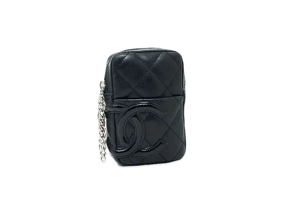 シャネル カンボン シガレットケース "ブラック" A26732