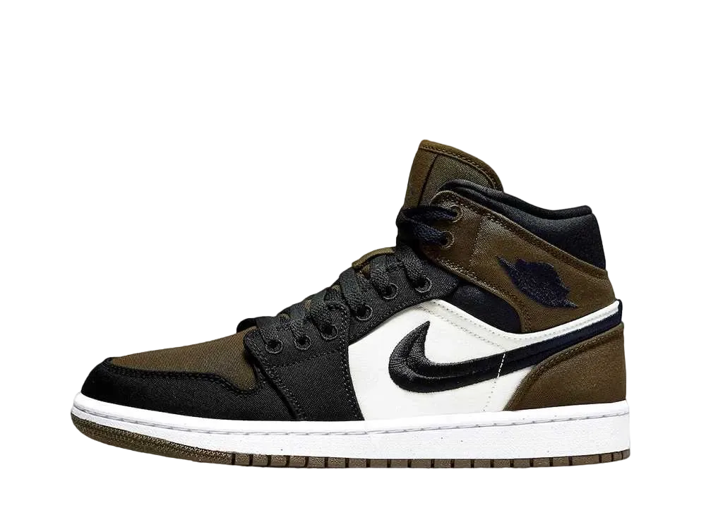 Nike Women's Air Jordan 1 Mid SE "Olive Toe"