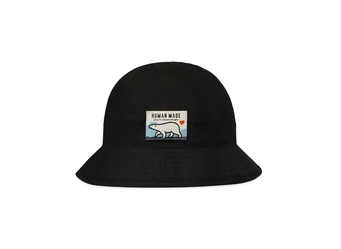 HUMAN MADE ROUND BUCKET HAT "Black"