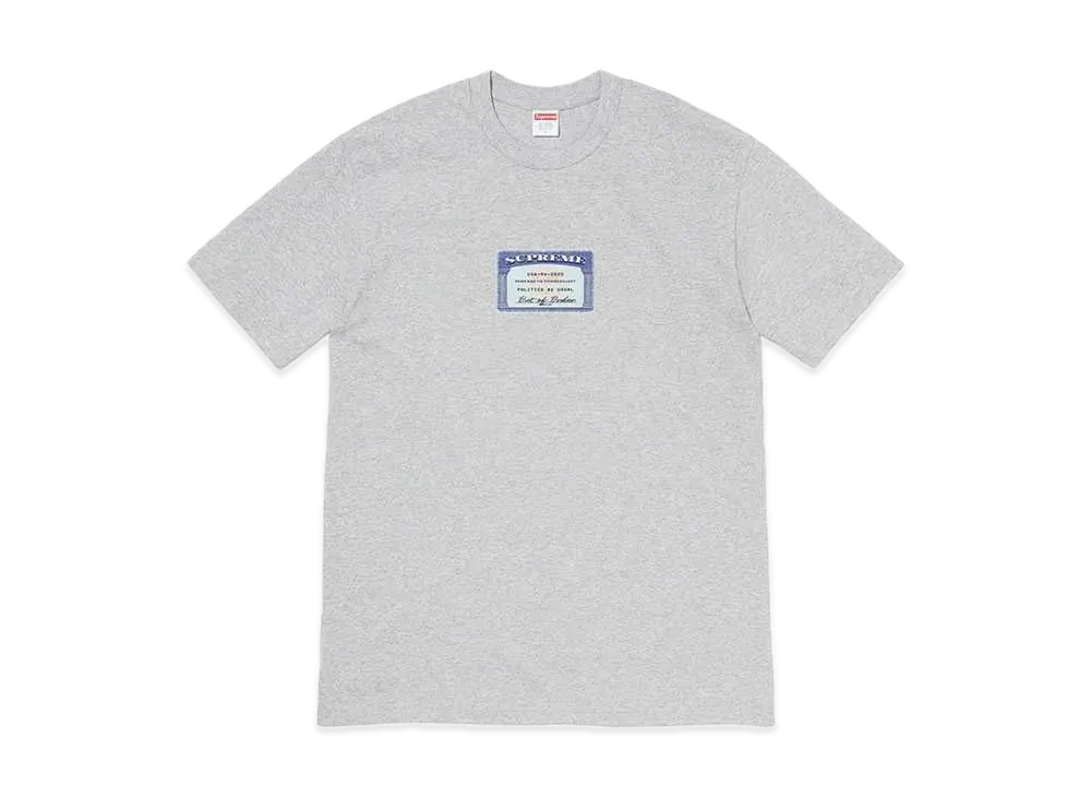 Supreme Social Tee "Heather Grey"