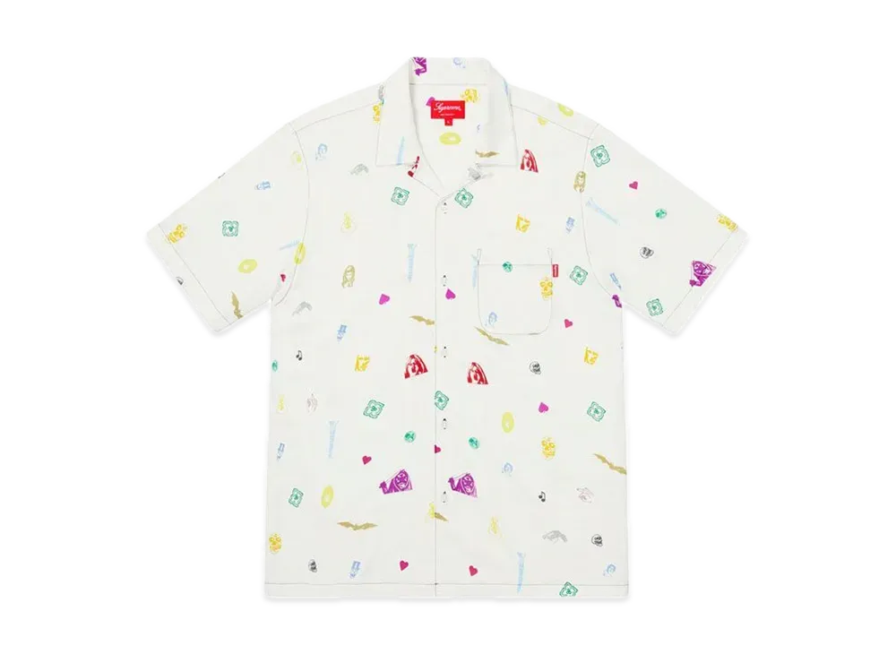 Supreme Deep Space Rayon S/S Shirt "White"