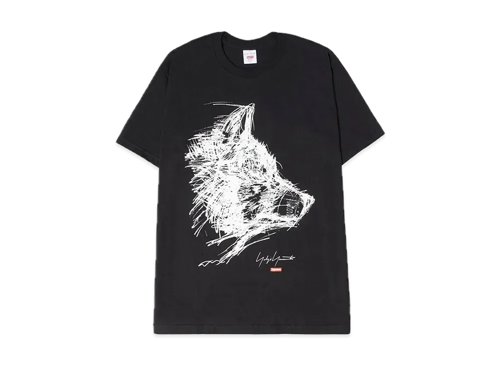 Supreme / Yohji Yamamoto® Scribble Wolf Tee "Black"