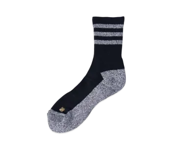UNDEFEATED Crew Socks B-A-W - 180049 "Black"