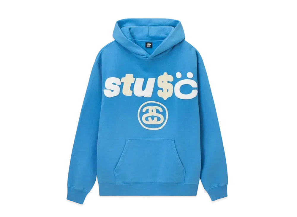 Stussy CPFM 8 BALL PIGMENT DYED HOODIE "Blue"
