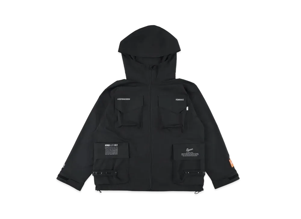 WIND AND SEA DANNER X WDS PACKABLE BLACK MOUNTAIN PARKA "Black"