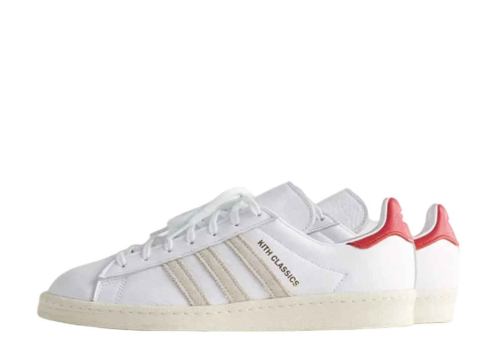 KITH × adidas Campus 80s "White/Red"
