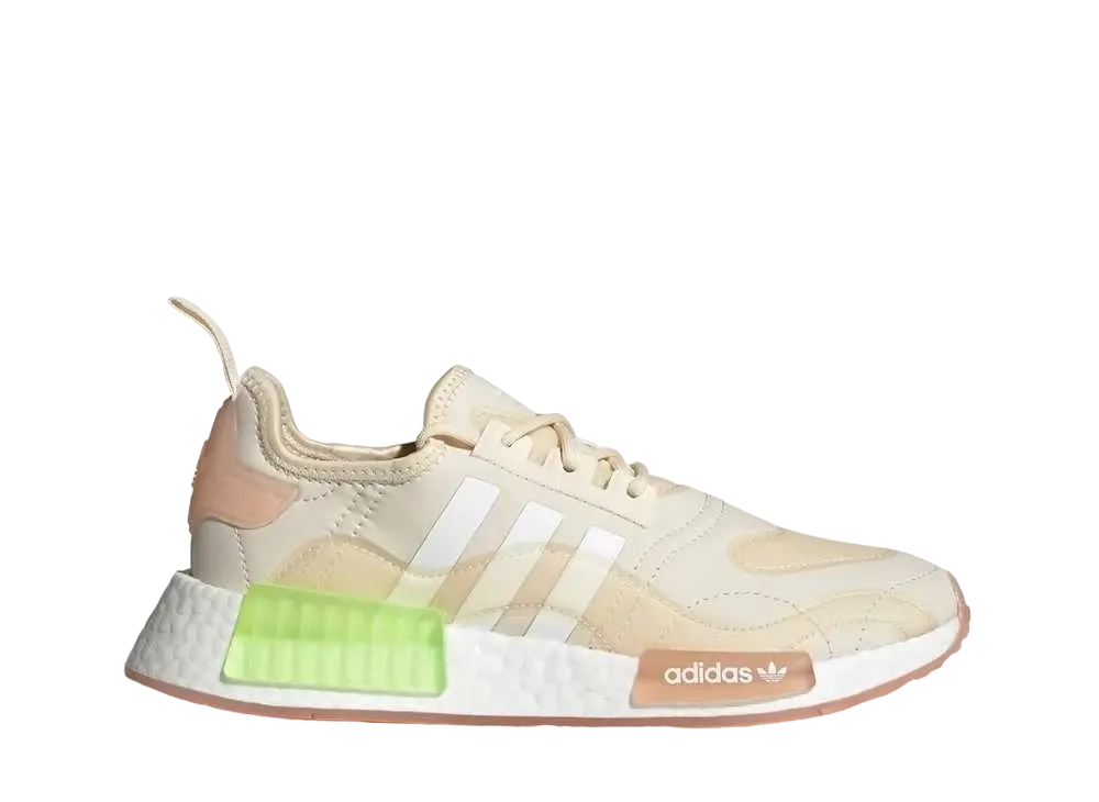 adidas Women's NMD R1 "Wonder White Signal Green"