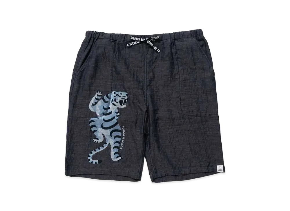 HUMAN MADE CHAMBRAY GAUZE SHORTS "Black"