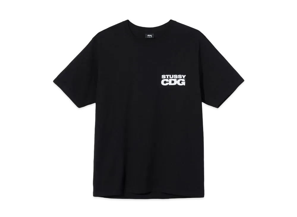 ステューシー CDG サーフマン Tシャツ "ブラック"