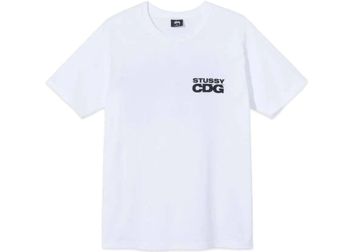 Stussy CDG Surfman Tee "White"