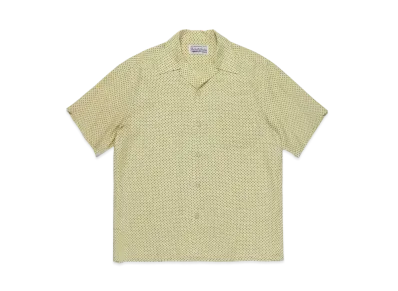 WACKO MARIA DOTS OPEN COLLAR SHIRT "Yellow"