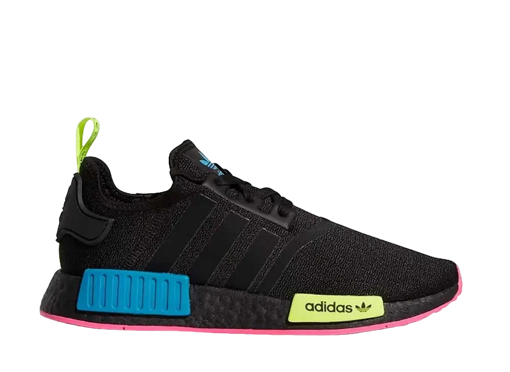 adidas NMD R1 Fluorescent Bursts "Core Black/Solar Yellow"