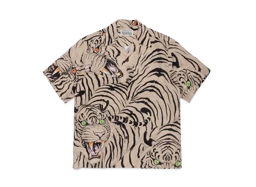 WACKO MARIA TIM LEHI / HAWAIIAN SHIRT "Beige"