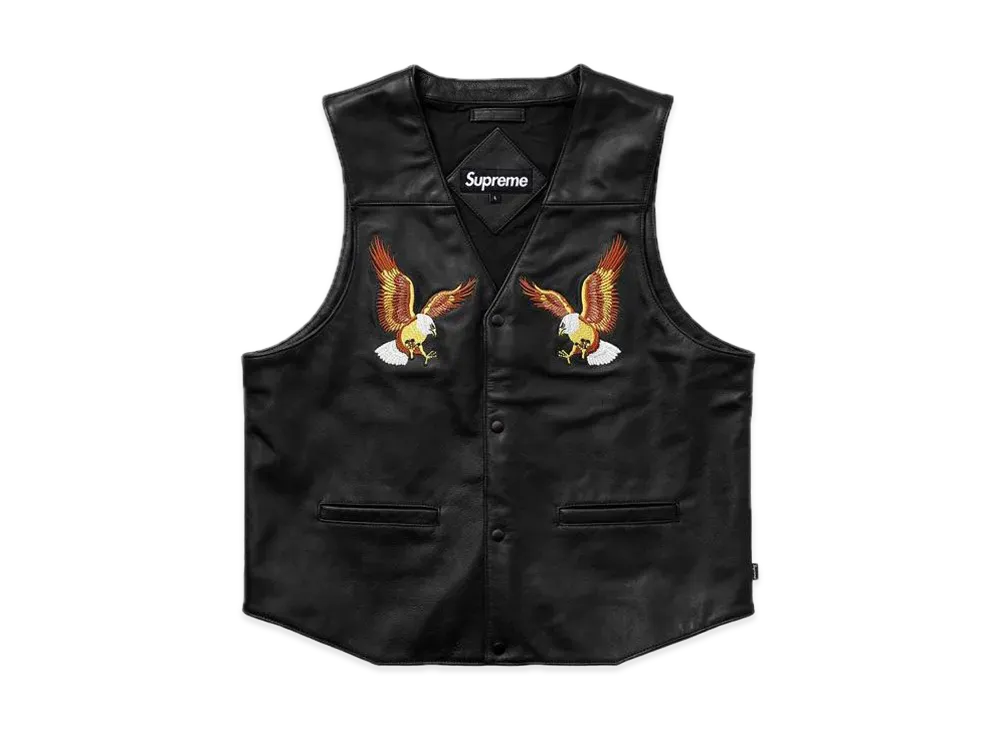 Supreme Eagle Leather Vest 